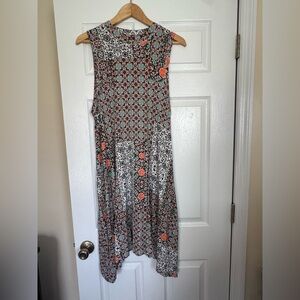 Maeve Lilt High Neck Trapeze Swing Dress
